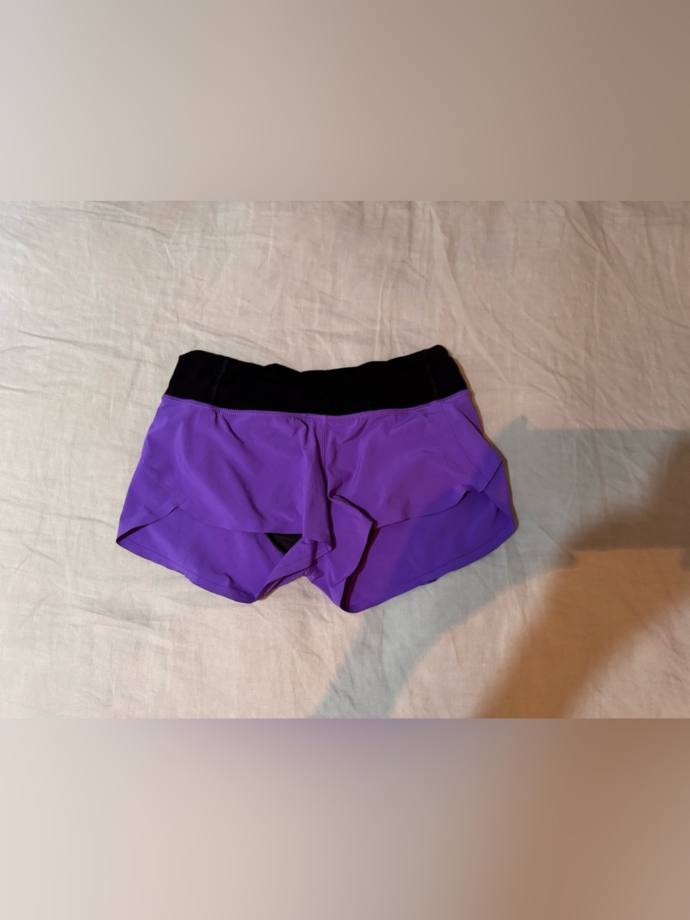 lululemon athletica Purple Layered Athletic Shorts with Black Waistband